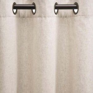 Homespun Grommet-Top Insulated Linen Blend Window Curtain 40" W x 84" L